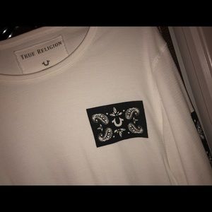 White long sleeve true religion